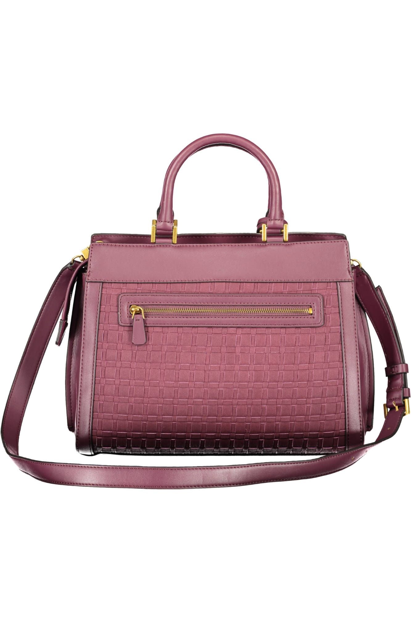Guess Jeans Elegant handbag made of purple polyurethane
